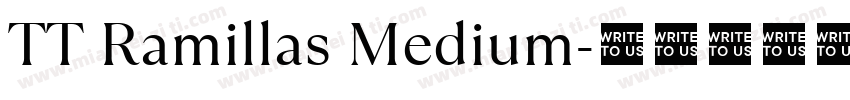 TT Ramillas Medium字体转换